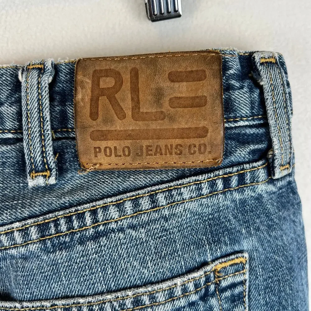 Vintage Polo Ralph Lauren Jeans Men 40x32 Y2K Grunge Streetwear Wide Leg 90s VTG